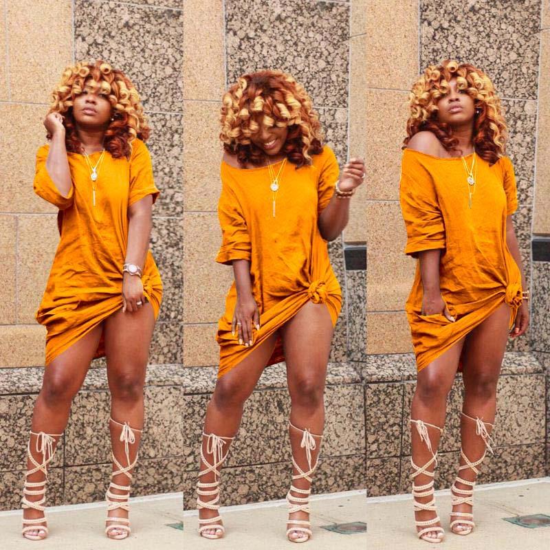 

Casual Dresses Hirigin Summer Solid Women Fashion Short Sleeve Long Design Plus Size Tee Shirt Ladies Dress, Black