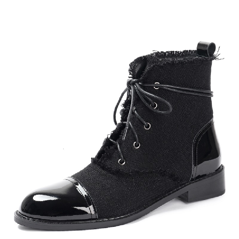 

dress shoes bota fina de pelÃºcia feminina, tamanho 34-44, para primavera e outono, celebridade, com barra cruzada, 191116 mli6, Black