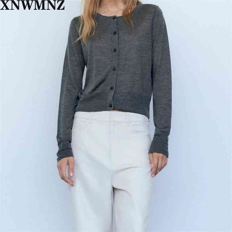 

women blend knit cardigan O neck long sleeves front button autumn winter languid lazy web celebrity sweater 210520, Army green