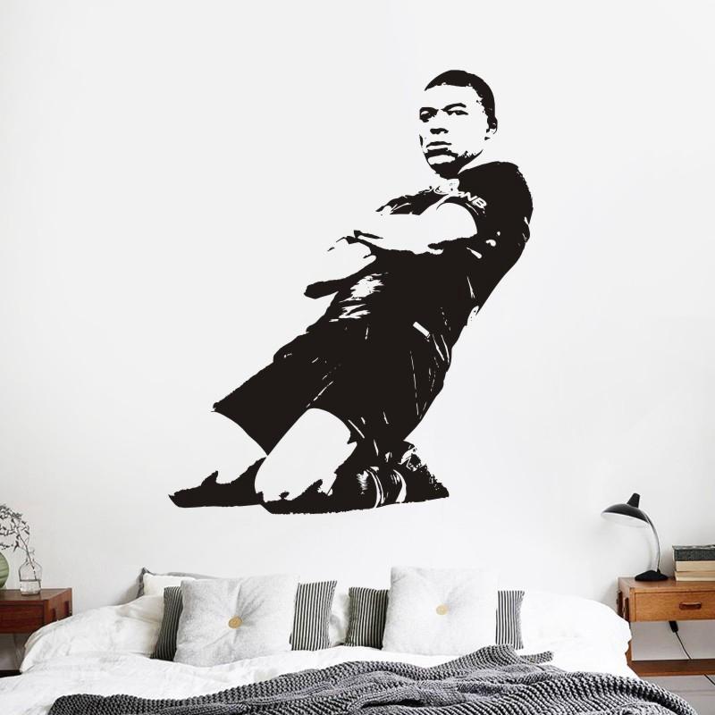 

Wall Stickers Mbappe Sticker Sports Football Soccer Player Car Decal Kids Room Posters Viny Football3001
