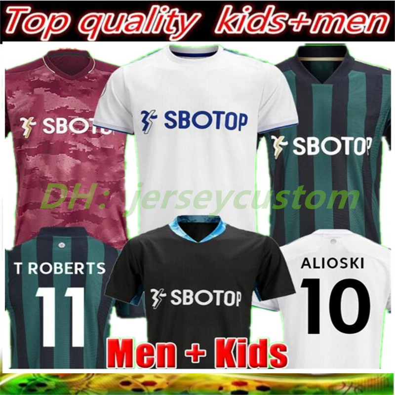 

Leeds soccer jersey United 20 21 T ROBERTS HARRISON HERNANDEZ COSTA BAMFORD ALIOSKI CLARKE 2020 2021 football shirt uniforms Men Kids kit, Black;yellow
