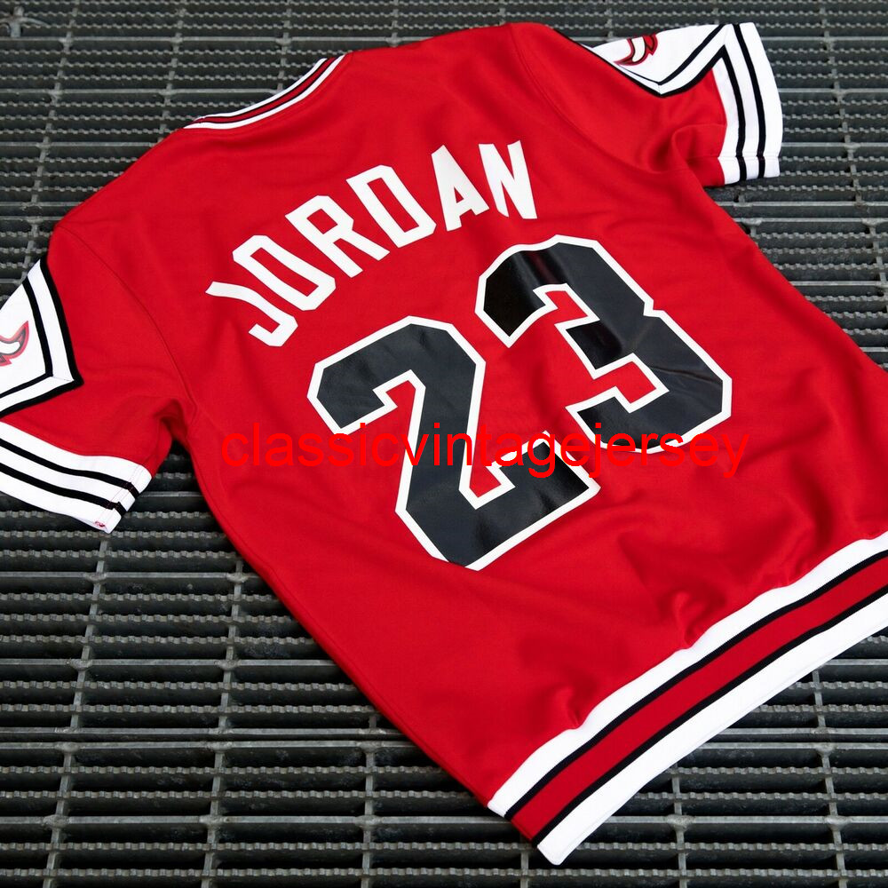 

Men Women Youth Mitchell Ness 1987-88 Michael Shooting Jersey Embroidery Custom Any Name Number -5XL 6XL, Red