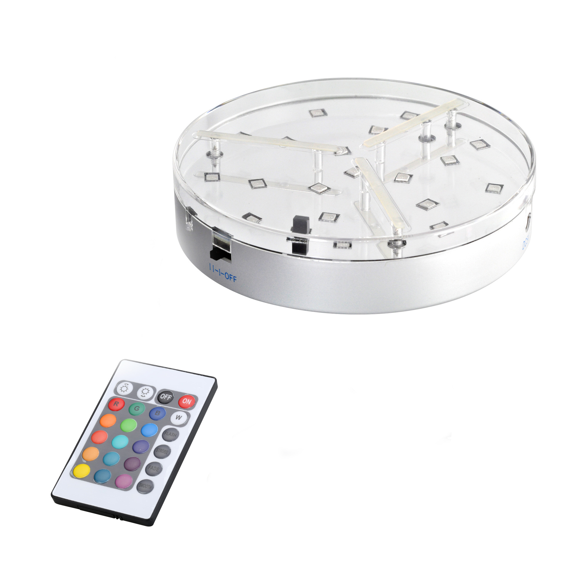 

6/8 inch Colored Hookah LED Cocktail table light battery operated lights with remote control for wedding party decorations Base Lights Home accessories