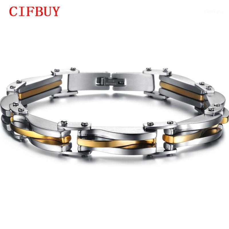 

Link, Chain Fashion Men's Stainless Steel Bracelets & Bangles Jewelry Cuff Wristband High Quality Rock Bracelet For Men Pulsera Hombre, Black