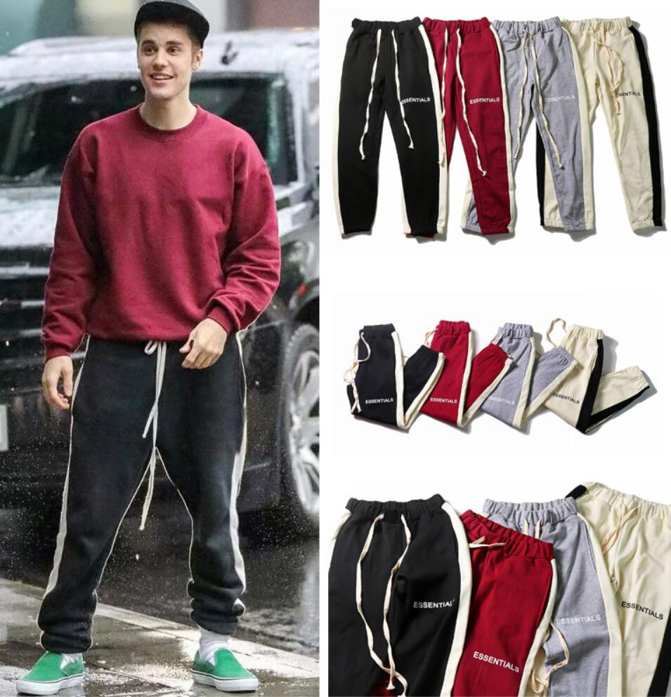 

Spring Summer USA Men Women Jogger Pants Essentials 6th 3M Reflective Embroidery Trousers Casual Fog Sweatpants SIZE -XXL