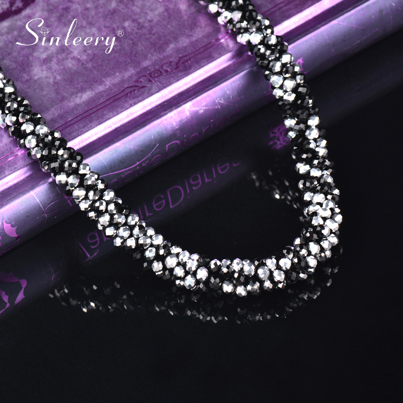 

Necklace Designer Fashion Crystal Beads Chunky Necklace Chain On Neck For Women Accessories Jewelry ZD1 SSK