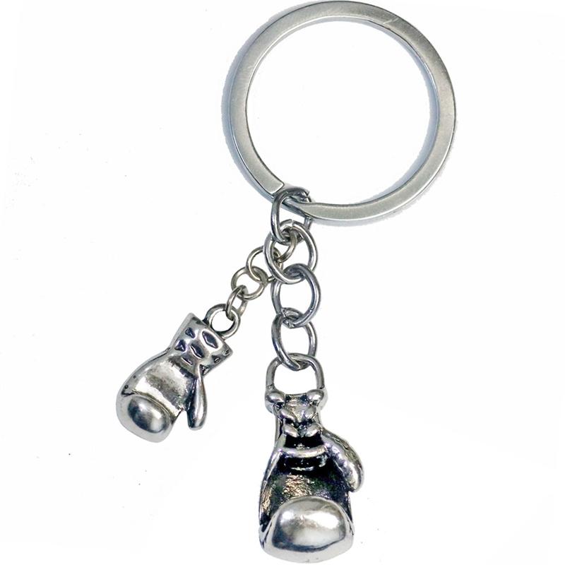 

Keychains Boxing Glove Fitness Workout Dumbbell Bodybuilding Muscle Sports Key Ring For Car Wallet Male Hip Hop Gym Bijoux Femme