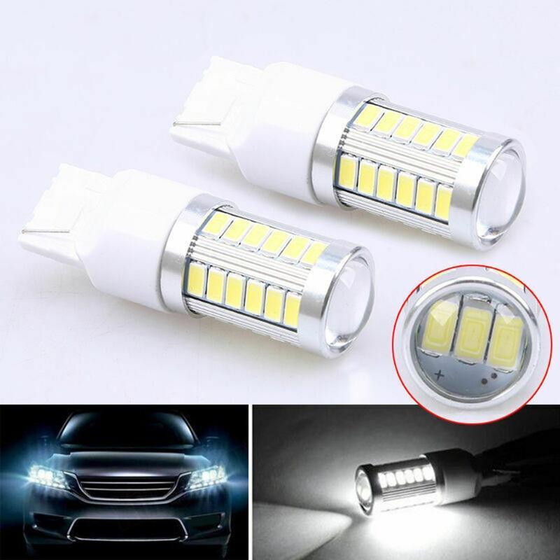 

Emergency Lights 2x LED Bulb T20 7443 W21W 1156 BA15S P21W Canbus No Error Auto Backup Reverse Lamp Car Brake Bulbs 3157 3156 3047 White