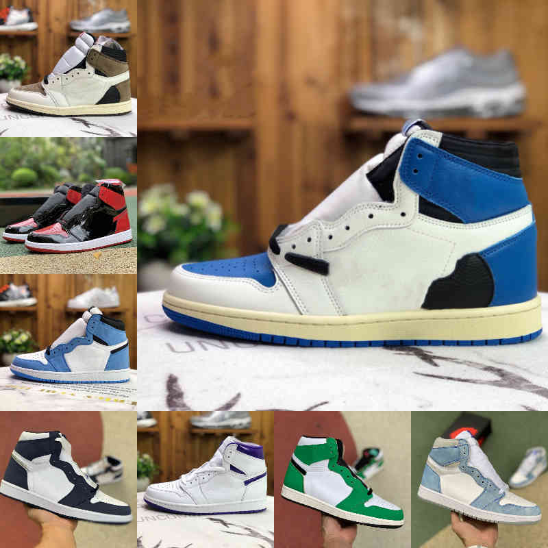 

2021 Men Women 1 1s Basketball Shoes Electro Orange Light Fusion Red Pollen Laser UNC To Chicago GOLD TOP 3 TOP 3 UNIVERSITY BLUE Court Purple 2.0 Trainers Sneakers, Travisscotts fragment