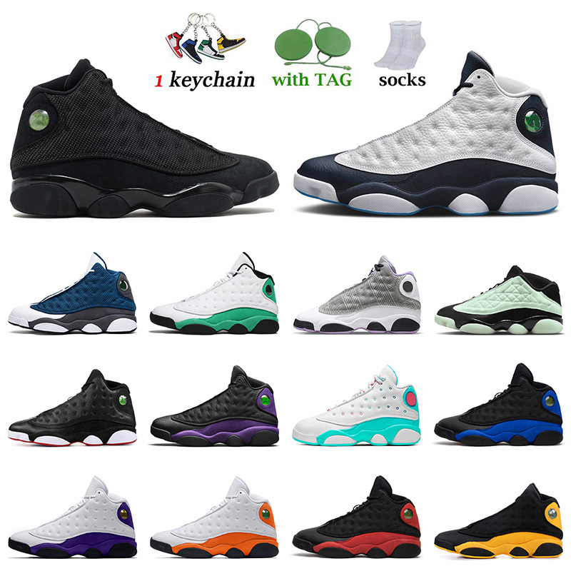 

Outdoor Sports Womens Fashion Jumpman 13 Basketball Shoes 13s Obsidian Black Cat Singles Day Houndstooth Mens Retro Court Purple Red Flint Outdoor Sneakers US13, D44 playoffs 40-47