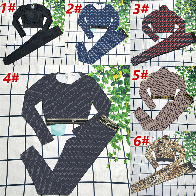 

Women Sports Outfit Letter Print Tracksuit Running Yoga Fitness Outfits Designer Casual Tracksuits Long Sleeve Sport Tops, Extra shipping fee