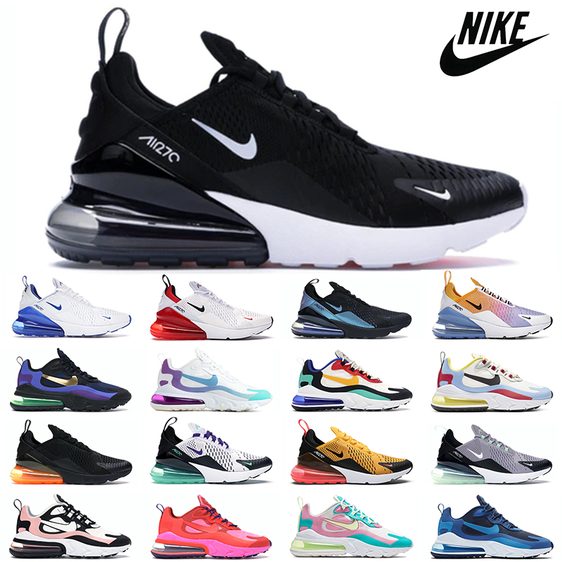 

newest max 270 black white men women air running shoes university red throwback future mens trainer
