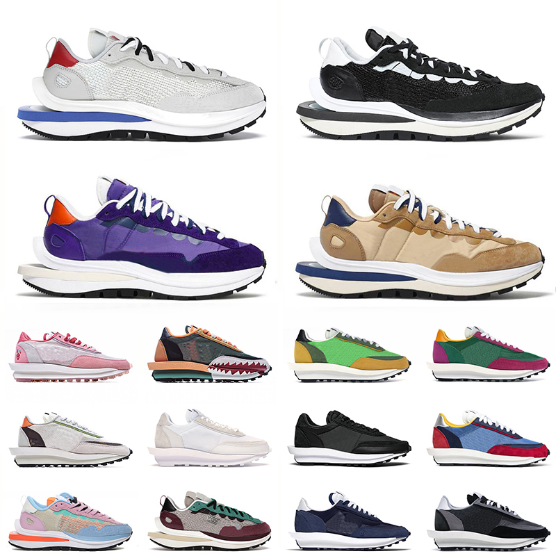 

2021 Sacais LDV Waffle Running Shoes Men Women Royal Red Pure Platinum Desame Blue Void Dark Iris Neptune Green Trainers Outdoor Sneakers 36-45
