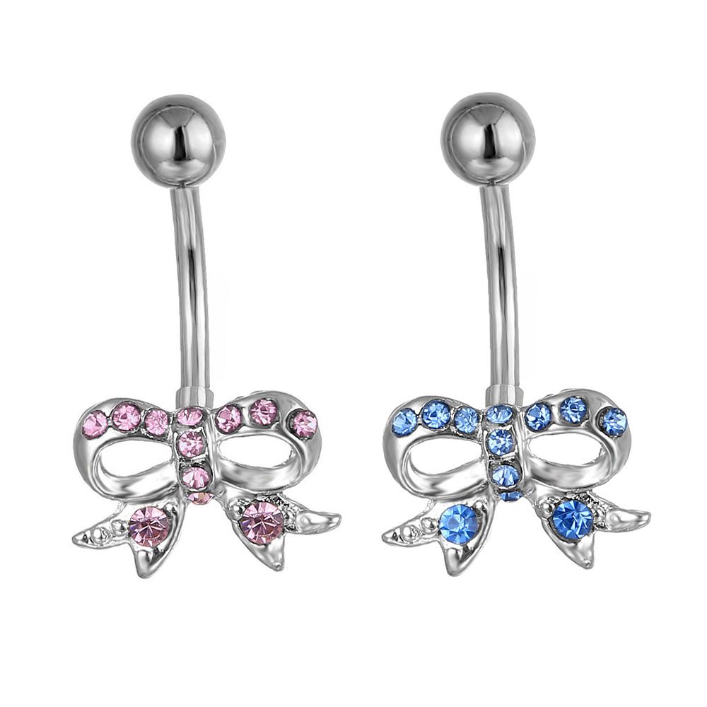 

D0203 Bowknot Belly Navel Stud Mix Colors