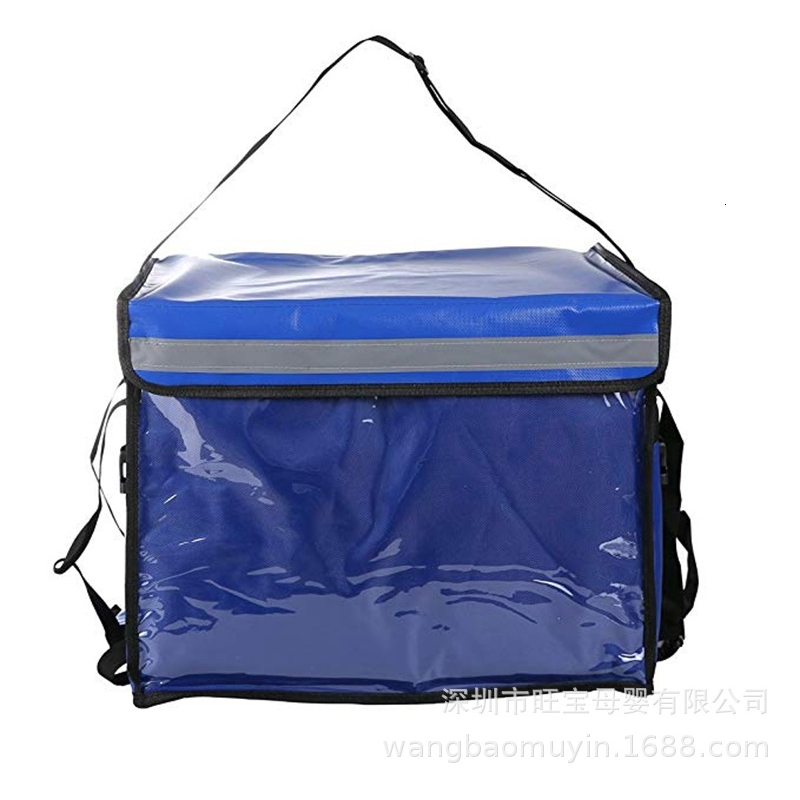 

Yuchuangwei new one shoulder insulation outdoor travel ice portable Oxford cloth refrigerator delivery bag, Black