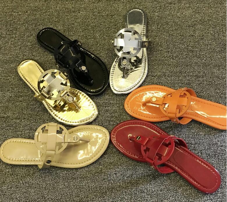 

2021 Fashion brand wonen slipper sandals big size 35-42 flip-flops red sandals with rubber sole with web rubber strap women Slippers, Burgundy
