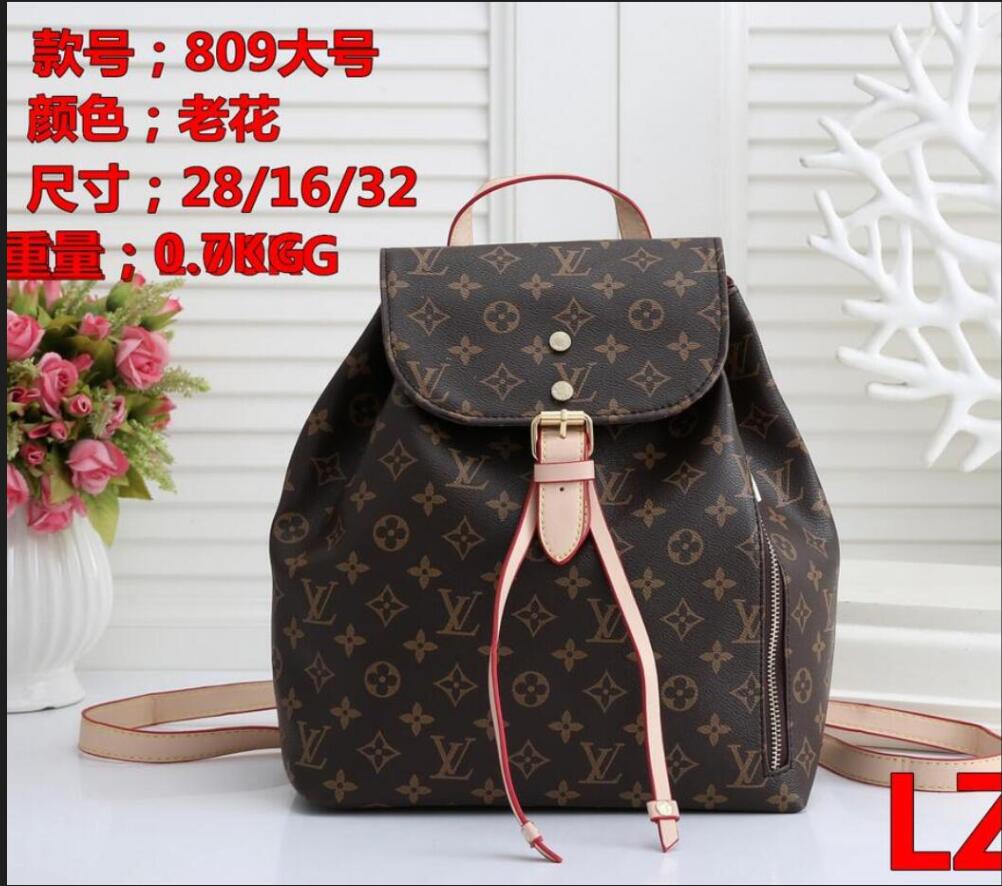 

1-20 LV LOUIS 1 VITTON Women's Backpack 100% high quality BOSPHORE Bag Designer Brand Backpack Big Size Bag Brown Flowe, Red;black