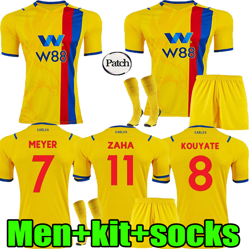 

21  CRYSTAL Soccer Jerseys Zaha MILIVOJEVIC PALACE TOWNSEND SAKHO BENTEKE 2021 2022 VAN AANHOLT away Men  kits Football Shirt Uniform, 2021 away