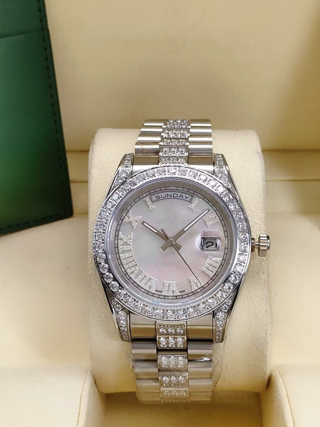 

Diamond watches Mens watch Automatic wristwatch men's Mechanical Wristwatches aaa quality designer fashion watchs 41MM Iced Watchs Fashion
