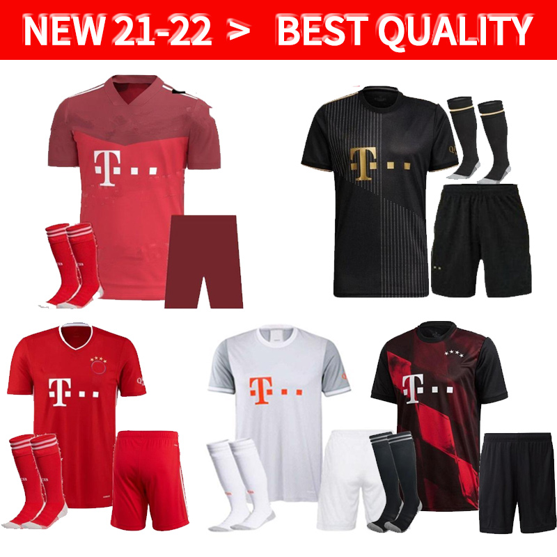 

Adults and kids 20 21 22 Bayern kit Munich soccer JerseyS LEWANDOWSKI 2020 2021 2022 HERNANDEZ COUTINHO child Adult uniforms Full set Football, 2021 3rd
