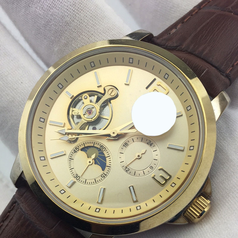 

Mens hollow mechanical watch 41mm waterproof stainless steel belt luxury business style fashion men watches, Watch bag