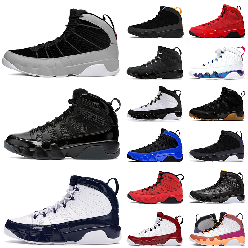 

Particle Grey 9 9s Men Basketball Shoes Bred Chile Red Racer University Blue Gold Cool Grey Mens Trainers Outdoor Fashion Sport Sneakers