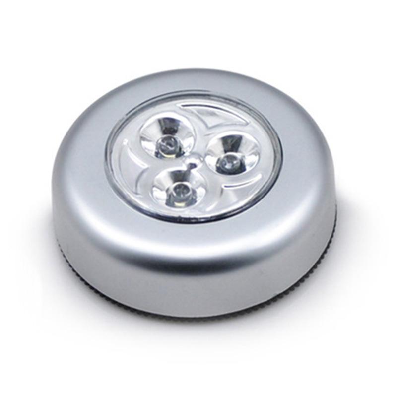 

Night Lights Led Closet Lamp Battery Wireless Light Touch Push Tap Stick On Anywhere Stair Cabinets Counters 1/3/6/7led Indoor Lighting