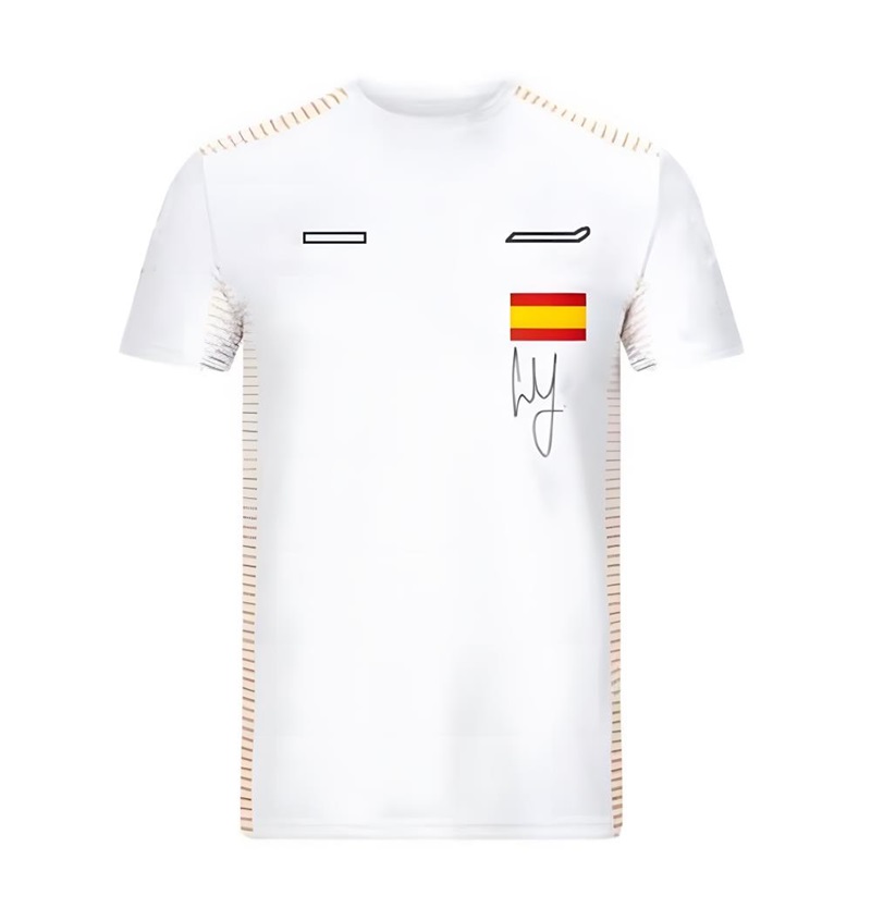 

F1 T-shirt, car fan shirt, short-sleeved T-shirt for men and women team, outdoor sports round neck racing suit, customizable 2021 new top