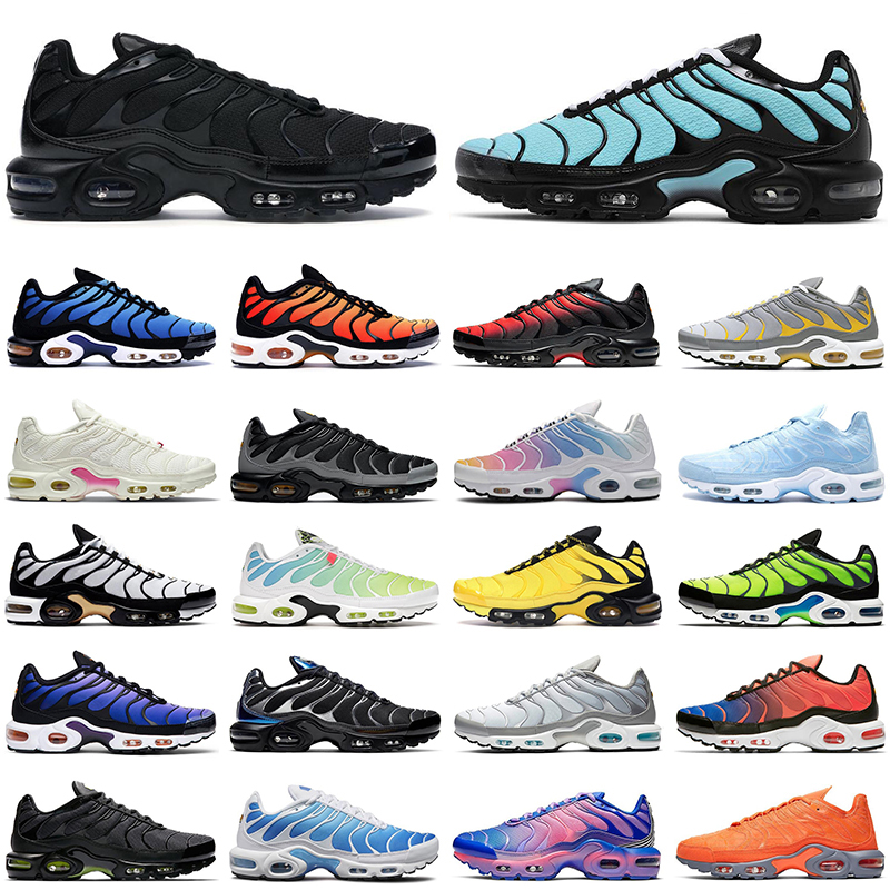 

men women running shoes tn plus Aqua Silver Black Web Pimento Wolf Grey Hyper Blue Rainbow Psychic Worldwide Lava mens trainers sports sneakers, #27