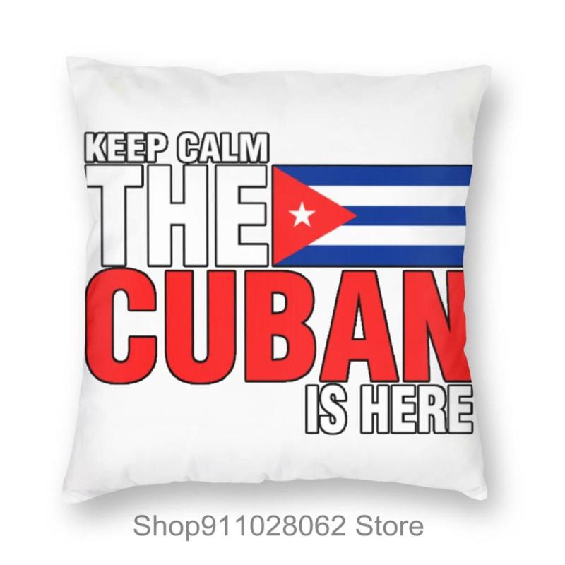 

Keep Calm Fear The Cuba Cuban Is Here Throw Pillows Covers Cases Velvet Pillowcase Cushion Bath Side Sleeper Wedge Home Decor Cushion/Decora