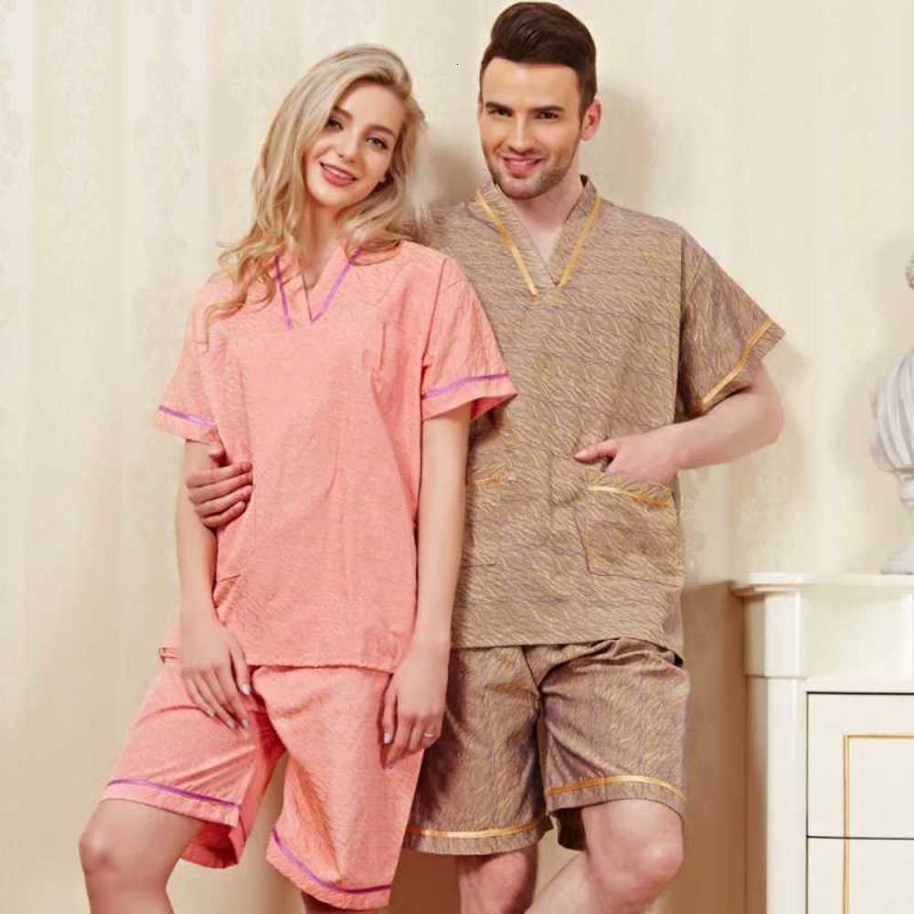 

Men's and women's bathrobes plus fat size sauna clothes foot massage bath
