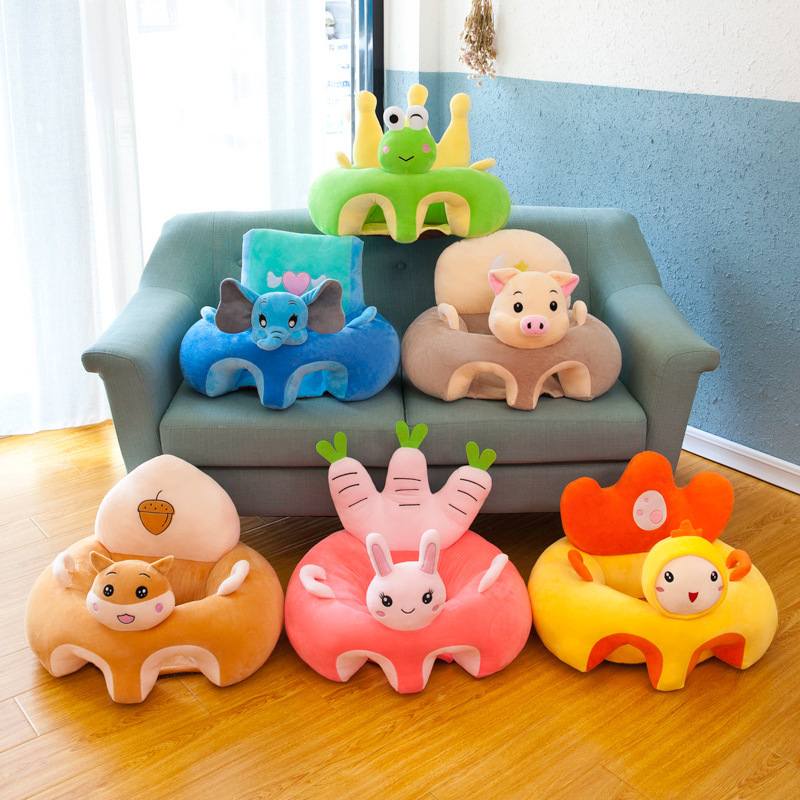 

Baby Sofa Support Seat Cover Plush Chair Learning To Sit Comfortable Toddler Nest Puff Washable without Filler Cradle Sofa Chair 1655 Y2