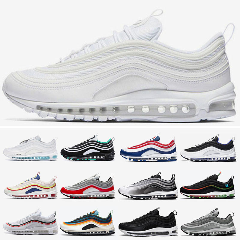 

2021 Black Bullet Running Shoes USA Bred Worldwide White Mens Women Easter Triple Volt Sean Wotherspoon Sports Sneakers Trainers 36-45, Color 8