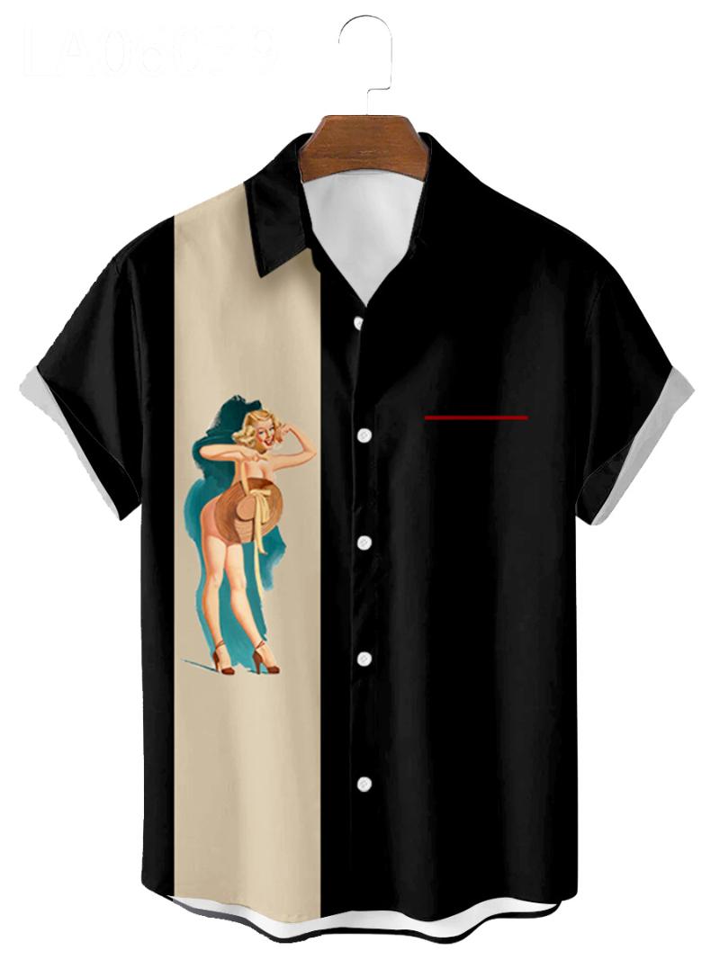 

Men' Casual Shirts Short-sleeved Plus Size Summer Dresses Pattern 2 3D Printed