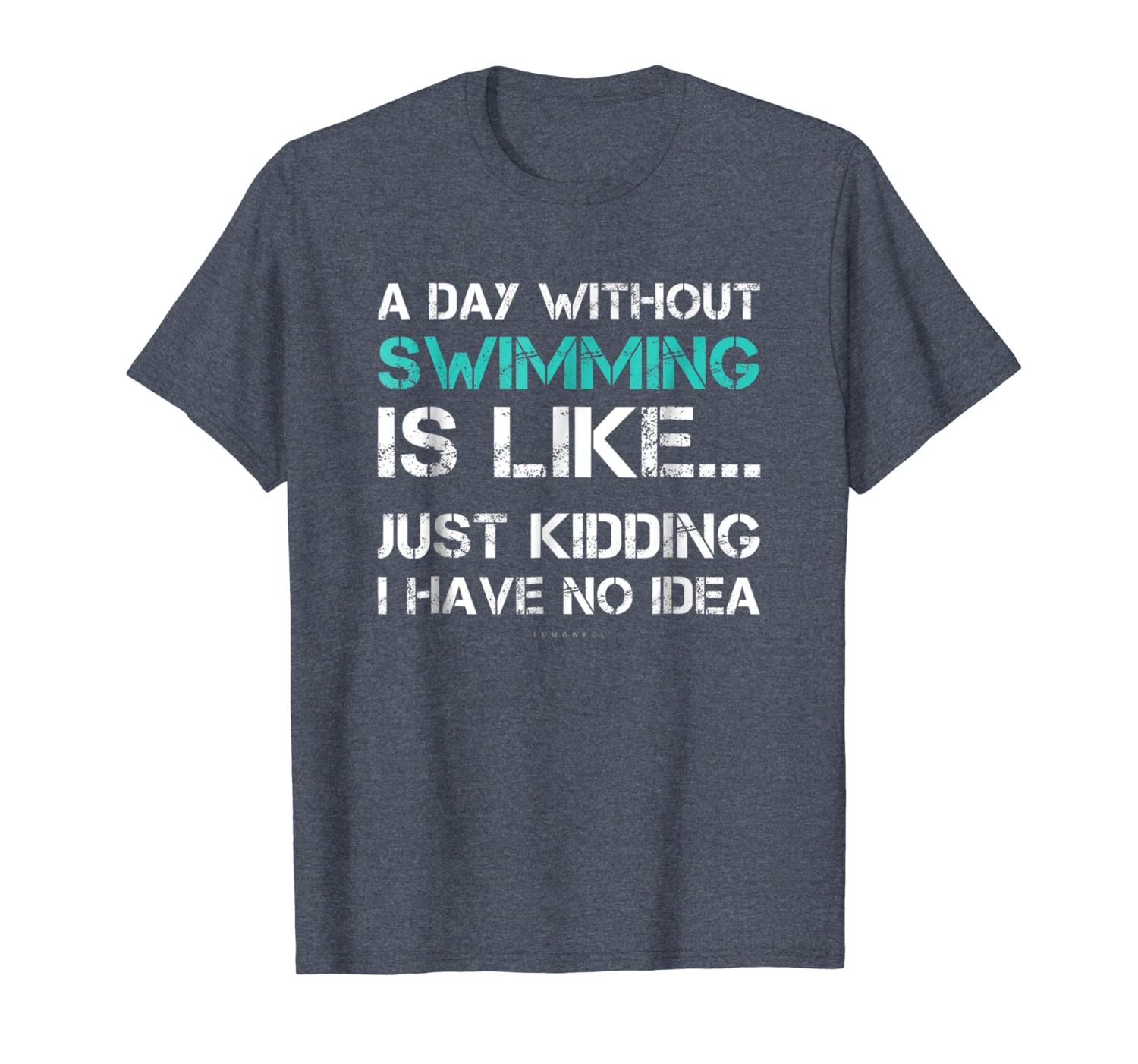 

funny swimming shirts. a day without swimming gift tshirt, White;black