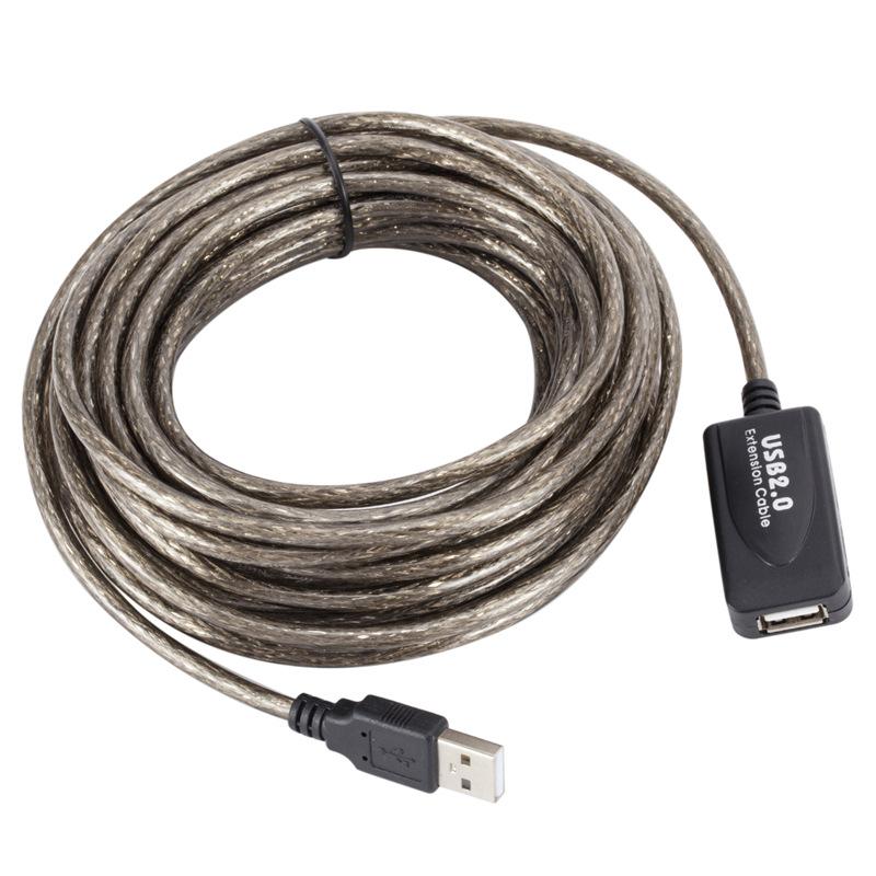

Video Cables & Connectors USB 2.0 Extension Cable 20M/10M/5M Male To Female Active Extender Cord Adapter Wire For PC