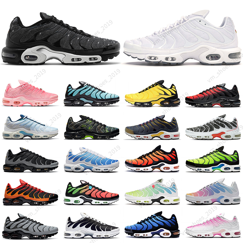 

36-45 tn men women running shoes Atlanta triple Black Chrome Burgundy Pink Fade Psychic Blue Sustainable Volt mens trainers outdoor sports, #6