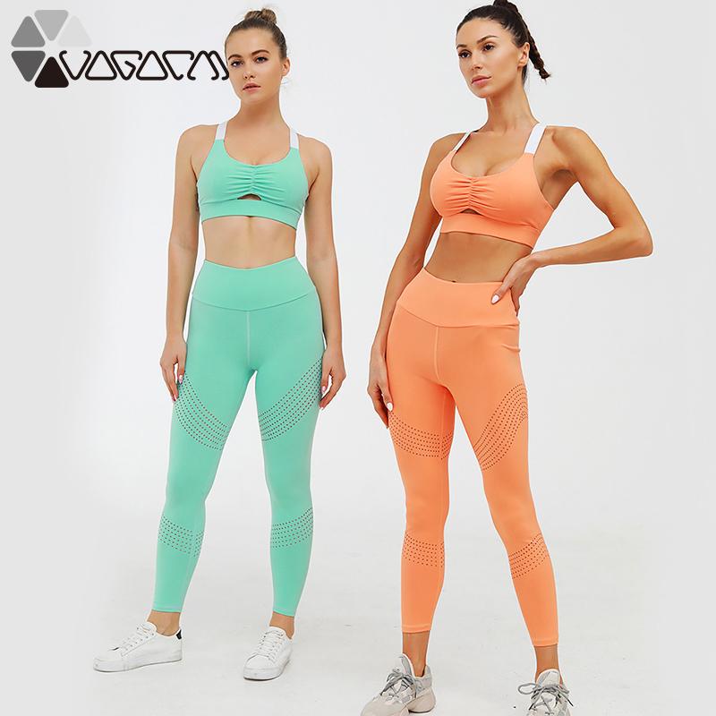 

Seamless Women Yoga Set Backless Padded Bra+Leggings High Waist Sportswear Stretchy Gym Wear Fitness Workout Suits Tracksuit Outfits, White;red