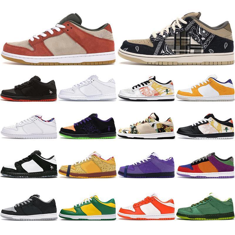 

Shoes SB dunk women men pro low cut Travis Scotts Brazil Corduroy Dusty Peach sneakers mens trainers size 36-45