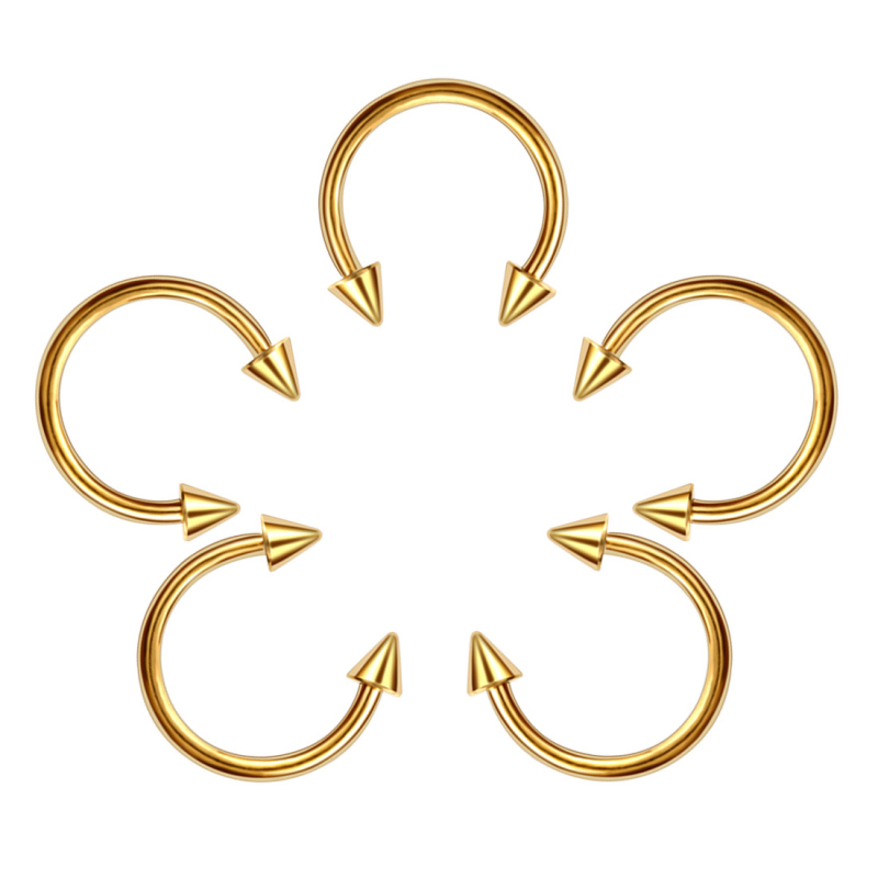 

New Cool Horseshoe Stud Jewelry Anti-allergic 316 Stainless Steel Perforation Nose Rings For Men Women