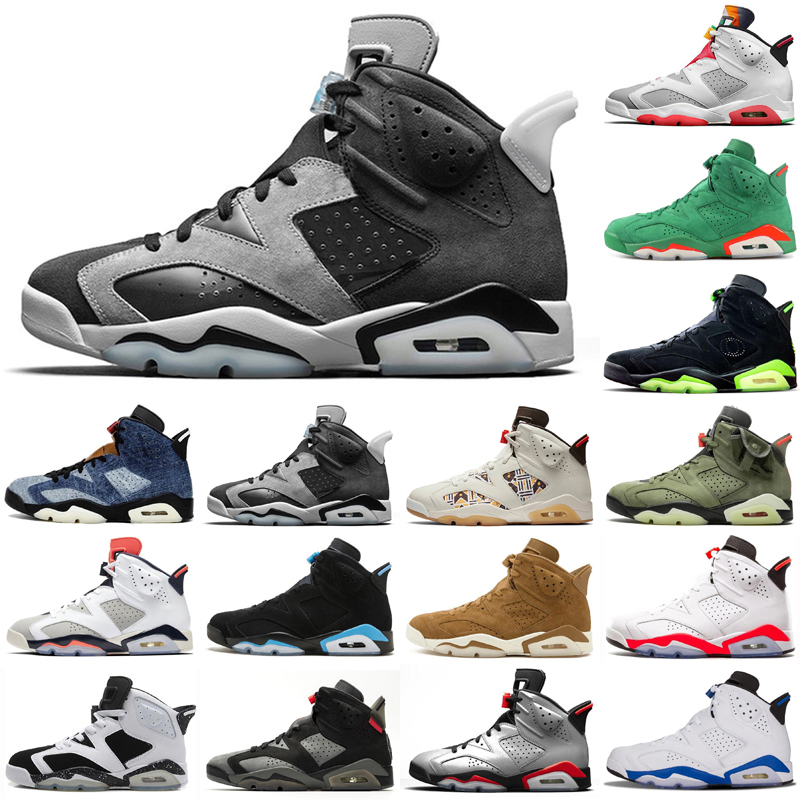 

2021 High OG Jumpman UNC 6 6s Mens Basketball Shoes Floral Hare Black Cat Oregon DMP Sports Trainers Sneakers Size 13, As photo 36