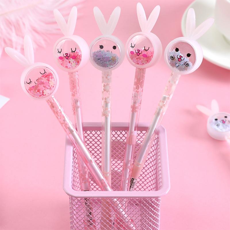 

Ballpoint Pens Kawaii Cute Animal Cartoon 27 Colors School Office Supply Stationery 0.38mm Gel For Student Kids Class, Crystal claw pink