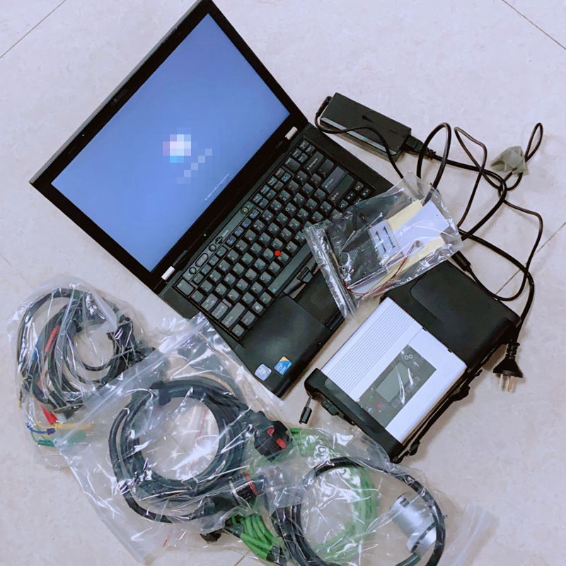 

mb star diagnosis c5 scanner tool with sd connect 5 Sof-tware 06-2021v 320gb Hdd in Laptop T410 i5 cpu Ready to Use