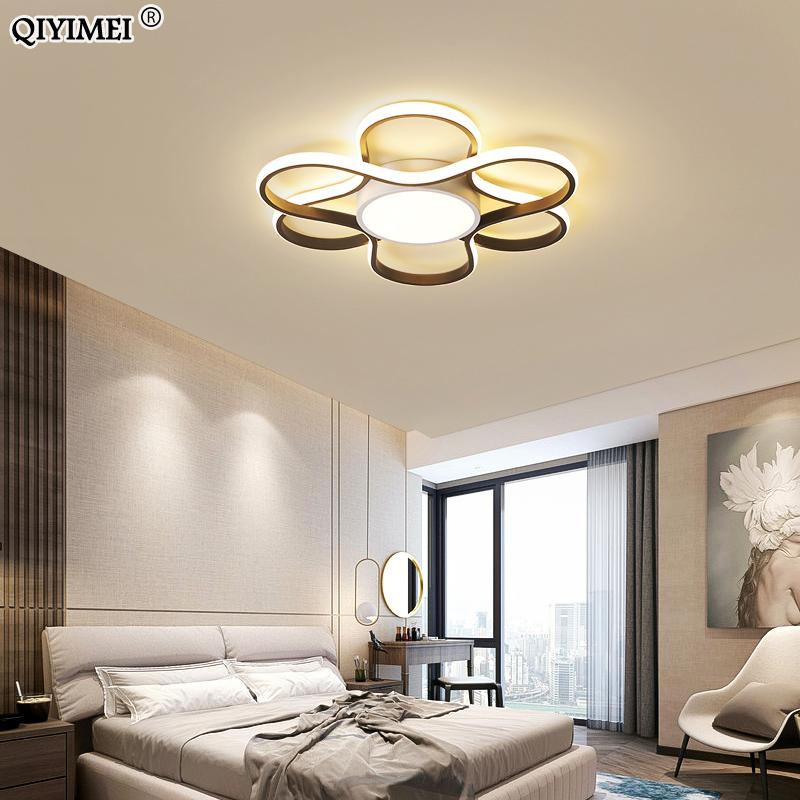 

Modern Led Ceiling Lights For Living Room Bedroom With Remote Control White Black Lamp Home Lighting Luminaria Lamparas Deco