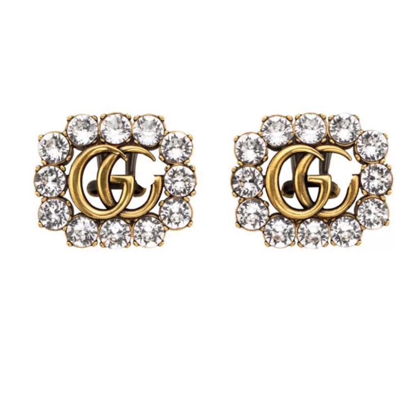 

Special offer 70% OFF Luxury Jewelry Gujia double Rhinestone Square Earrings women's fashion pearl earrings jewelry necklace