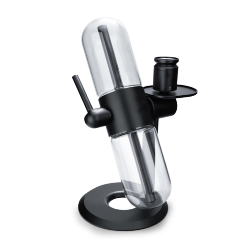 New Arrival Stunden Gravity Powered Contactless Water Pipe Kits E cigarette Smoking Accessories Glass Bong Stundenglass Recycler For Tobacco Dry-image-696433955