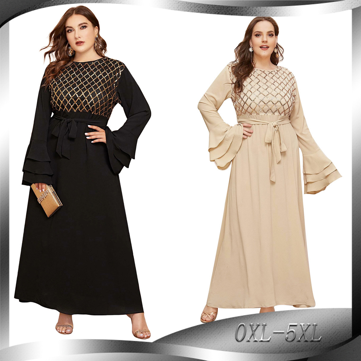 

Casual Dresses Chiffon Long for Women Muslim Fashion Turkey Abaya Dubai Hijab Dress Kaftan Moroccan Islamic Clothing Vestidos Larg, Blue