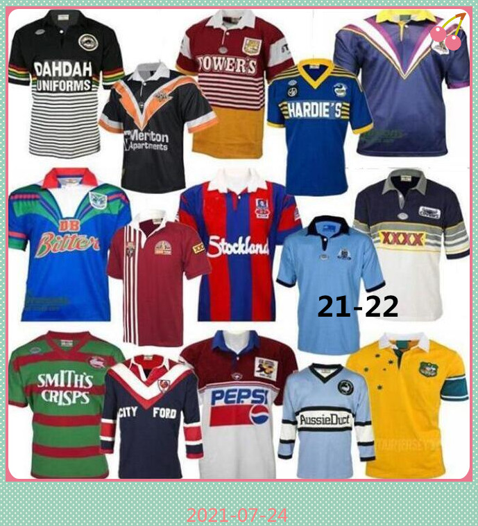 

Warriors Knights RETRO RUGBY JERSEY Penrith Panthers Australia Sydney Roosters St George Illawarra Melbourne Storms Queensland Cowboys shirts
