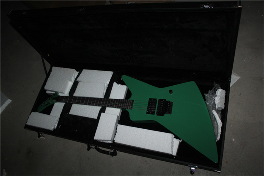 

green color unique explorer electric guitars