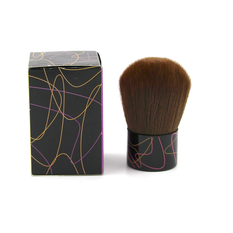 Face Powder Puff Brush Pinceau Poudre Petite Metal Handle Single Makeup Brushes-image-751943978